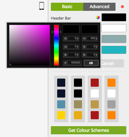 Colour Scheme Editor