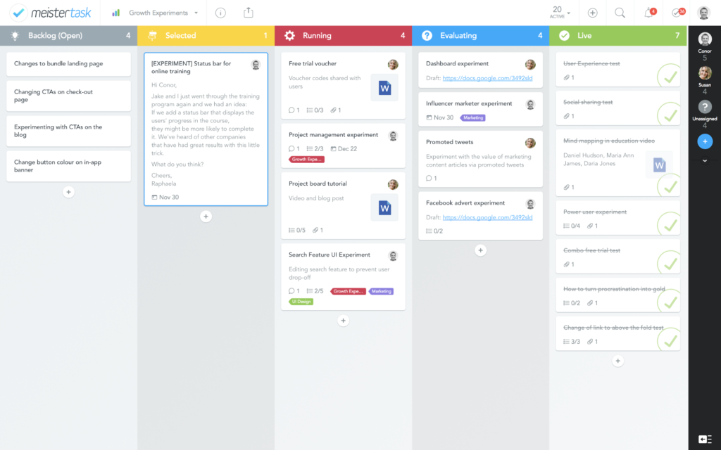 Meistertask Project Management Tool