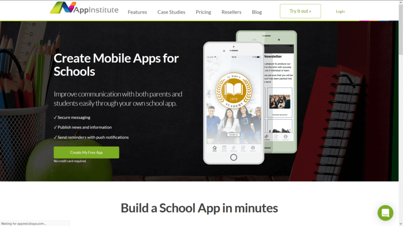 Homepage of Appinstitute