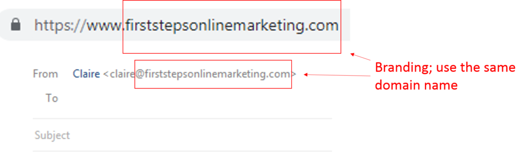 Domain Name and Email Address