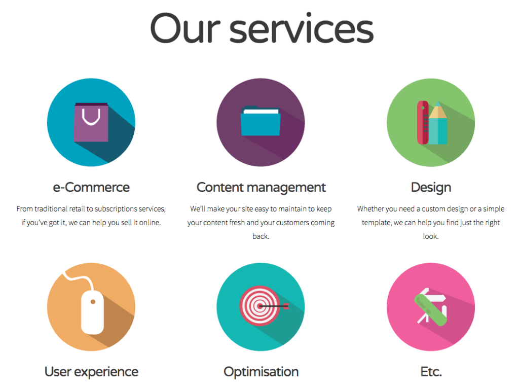 Website Services Page